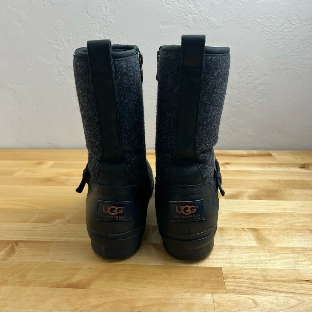 UGG Robbie Waterproof Leather Motorcycle Boots Women's US Size 7 - Picture 11 of 16